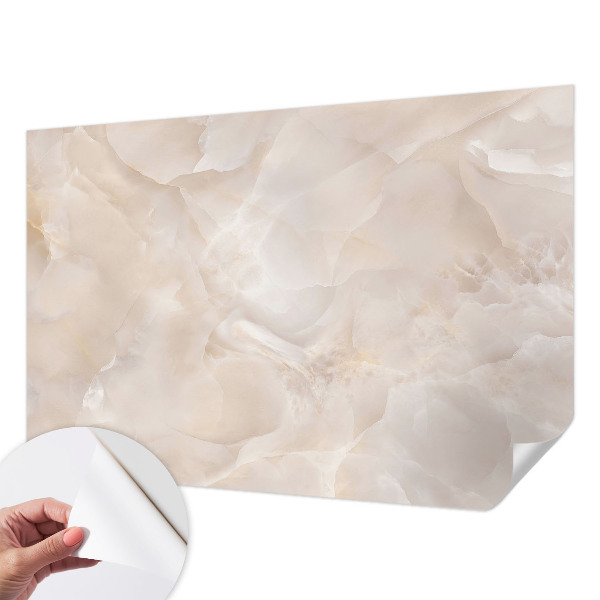 3D wall mural with a delicate marble design