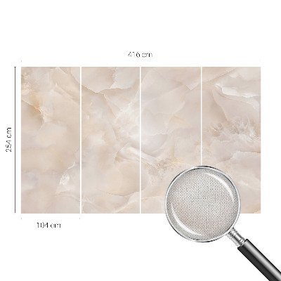 3D wall mural with a delicate marble design