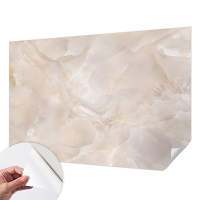 3D wall mural with a delicate marble design