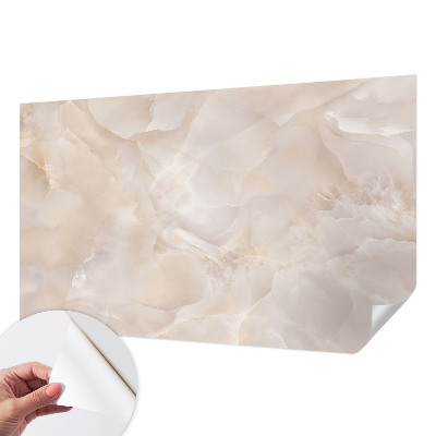 3D wall mural with a delicate marble design