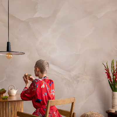 3D wall mural with a delicate marble design