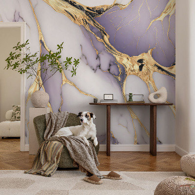3D photo wallpaper mural with an abstract marble design