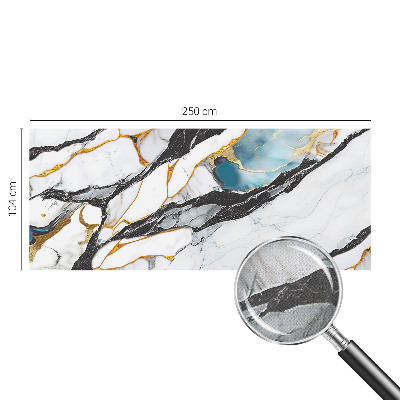 Nursery wall mural with an elegant marble design