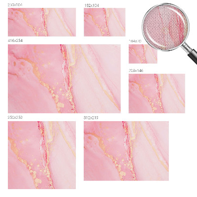 Children's wall mural with a pastel abstract design