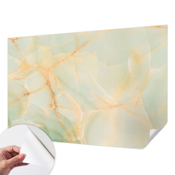 Baby room wall mural with a marble elegance design