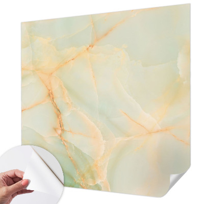 Baby room wall mural with a marble elegance design