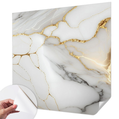 Peel and stick wallpaper mural with a marble elegance design