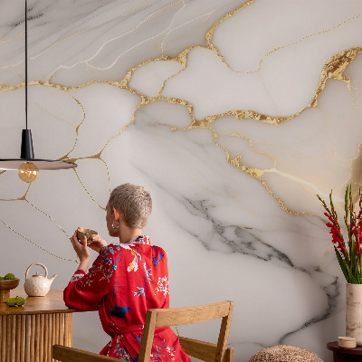 Peel and stick wallpaper mural Marble elegance