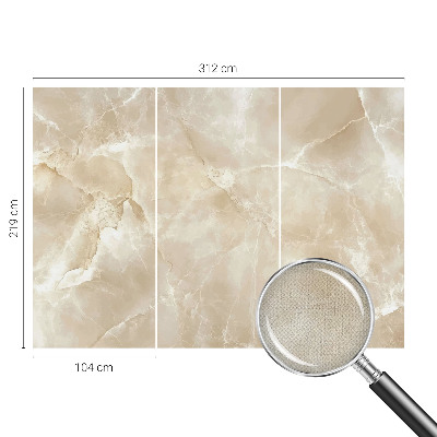 Peel and stick wall mural with a natural stone look