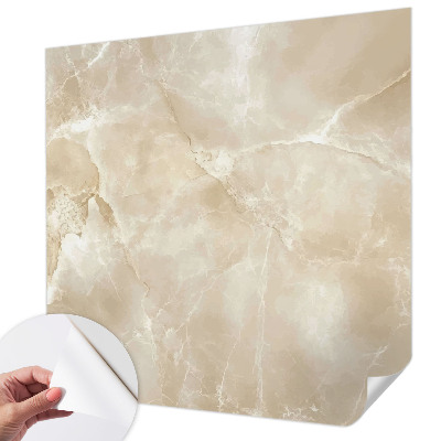 Peel and stick wall mural with a natural stone look