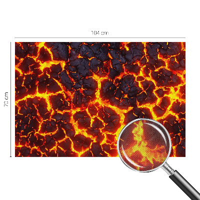 Stick-on wall mural Strong magma