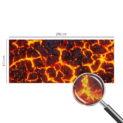 Stick-on wall mural Strong magma