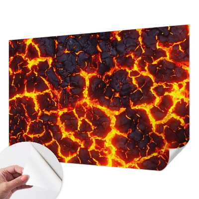 Stick-on wall mural Strong magma