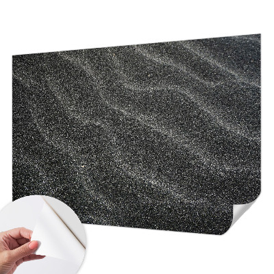 Removable wall mural with a sand wave design