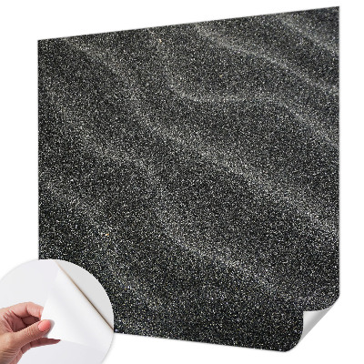 Removable wall mural with a sand wave design