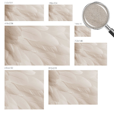 Removable wall mural wallpaper Ethereal feathers