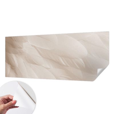 Removable wall mural wallpaper Ethereal feathers