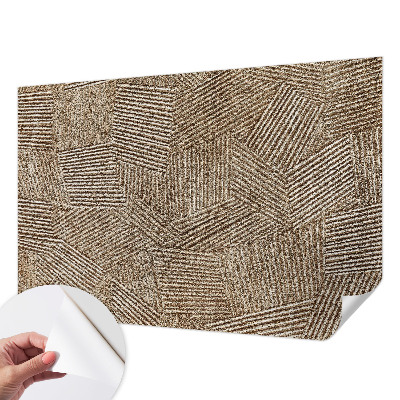 Peel and stick wall mural for kids' room with a structural lines design