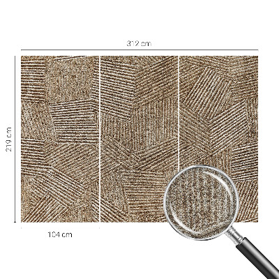 Peel and stick wall mural for kids' room Structural lines