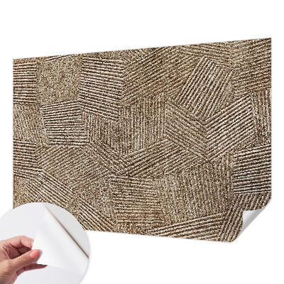 Peel and stick wall mural for kids' room with a structural lines design