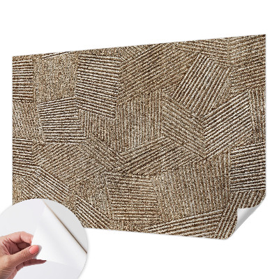 Peel and stick wall mural for kids' room with a structural lines design
