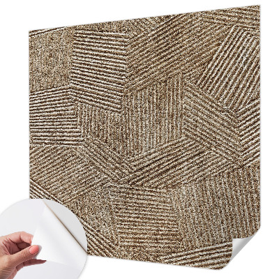 Peel and stick wall mural for kids' room with a structural lines design