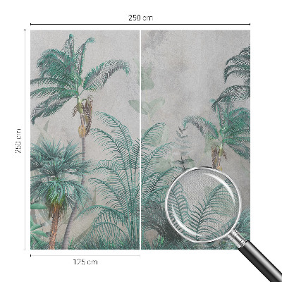 Peel and stick wall mural for bedroom Exotic oasis