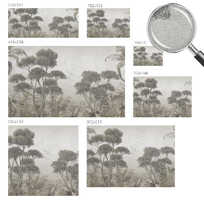 3D photo wallpaper mural with a tropical jungle design