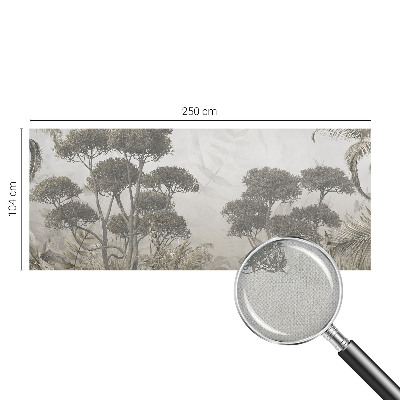 3D photo wallpaper mural with a tropical jungle design