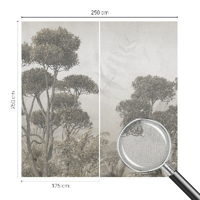 3D photo wallpaper mural with a tropical jungle design