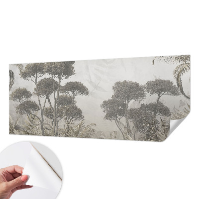 3D photo wallpaper mural with a tropical jungle design