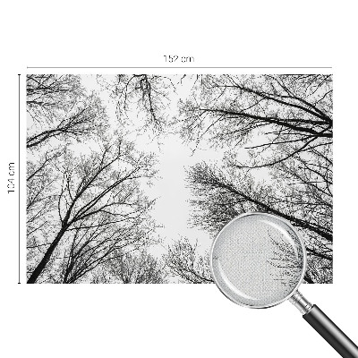 Children's wall mural with a bare branches design