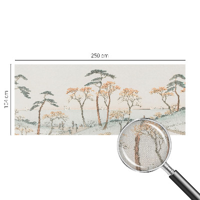 3D wall mural featuring a peaceful landscape