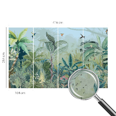Self-adhesive wall mural Tropical nature