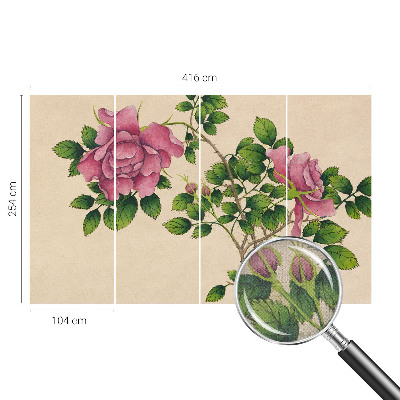 Self-adhesive photo wallpaper Romantic roses