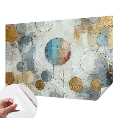 Stick-on wall mural Geometric circles