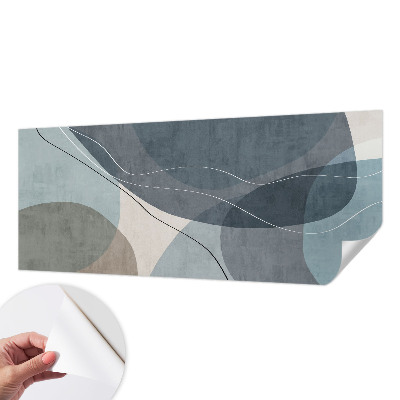 Peel and stick wall mural for kids' room with a modern abstract design