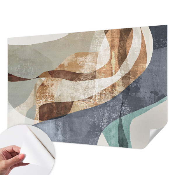 3D photo wallpaper mural with an abstract composition