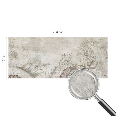 Baby room wall mural Decorative leaves