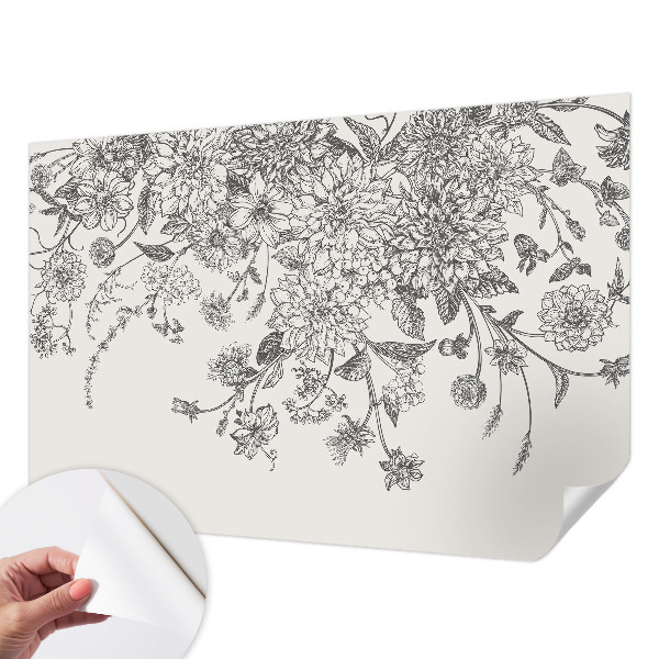 Peel and stick wall mural Floral pattern
