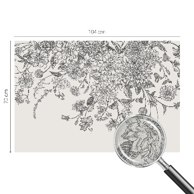 Peel and stick wall mural Floral pattern