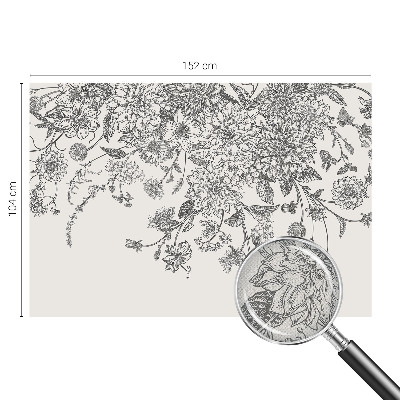 Peel and stick wall mural Floral pattern