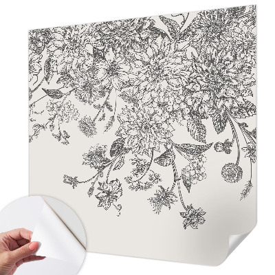 Peel and stick wall mural Floral pattern
