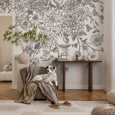 Peel and stick wall mural Floral pattern