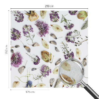 Peel and stick wallpaper mural Dried flowers