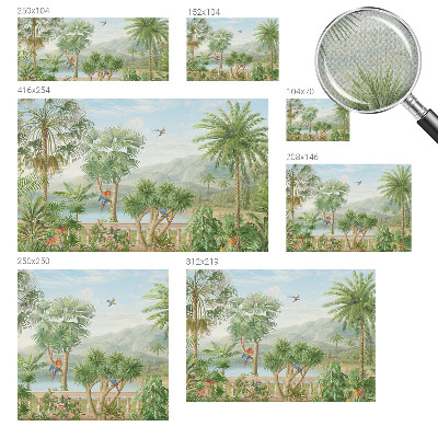 Self-adhesive wall mural Exotic landscape