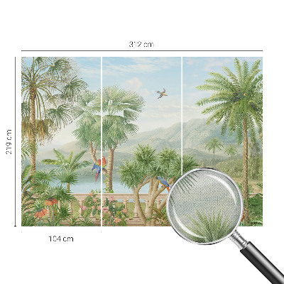 Self-adhesive wall mural Exotic landscape