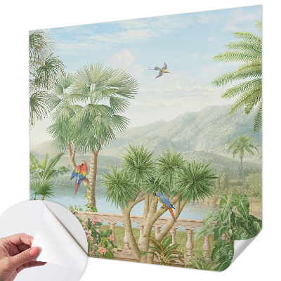 Self-adhesive wall mural Exotic landscape