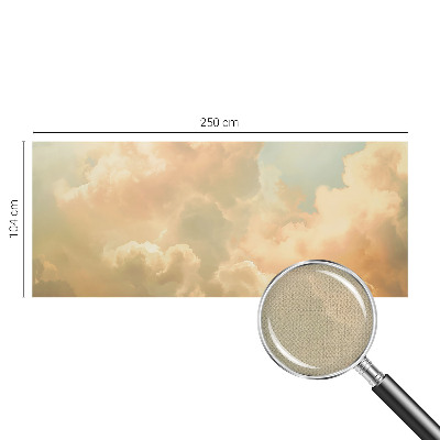 Self-adhesive photo wallpaper with an ethereal cloud motif