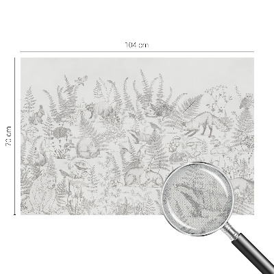 Stick-on wall mural Forest animals